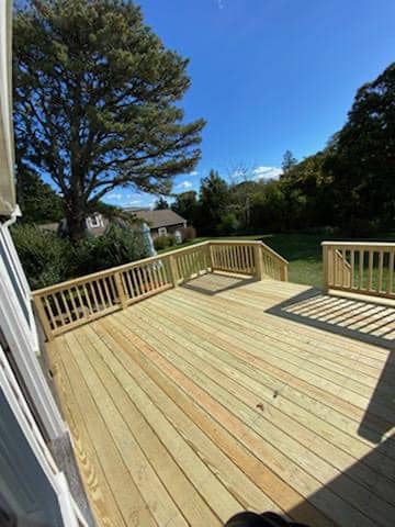 New deck installation